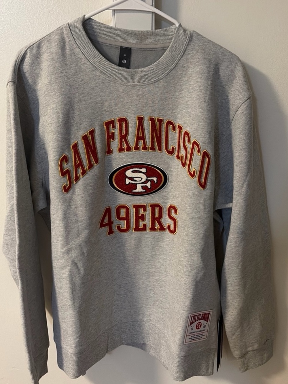 Lululemon San Francisco 49ers Grey Crewneck Sweatshirt